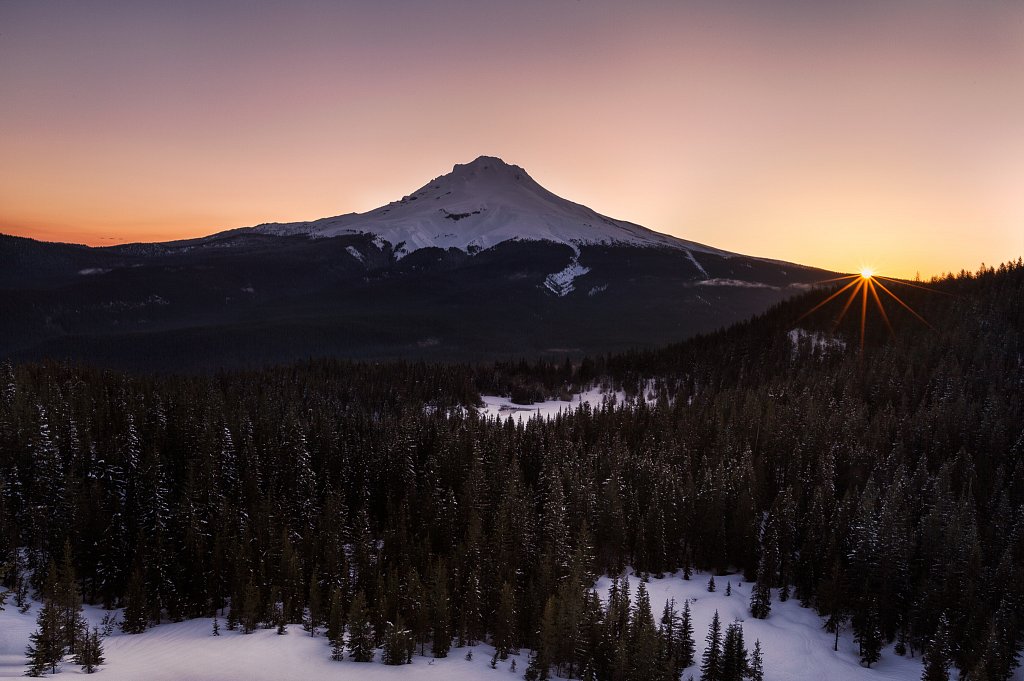 Mt Hood Sunrise from Tom Dick and Harry, OR